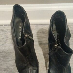 Next Sleek Black Ankle Booties